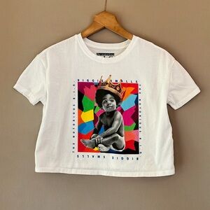The Notorious B.I.G. Graphic Tee Crop Band T-shirt XS